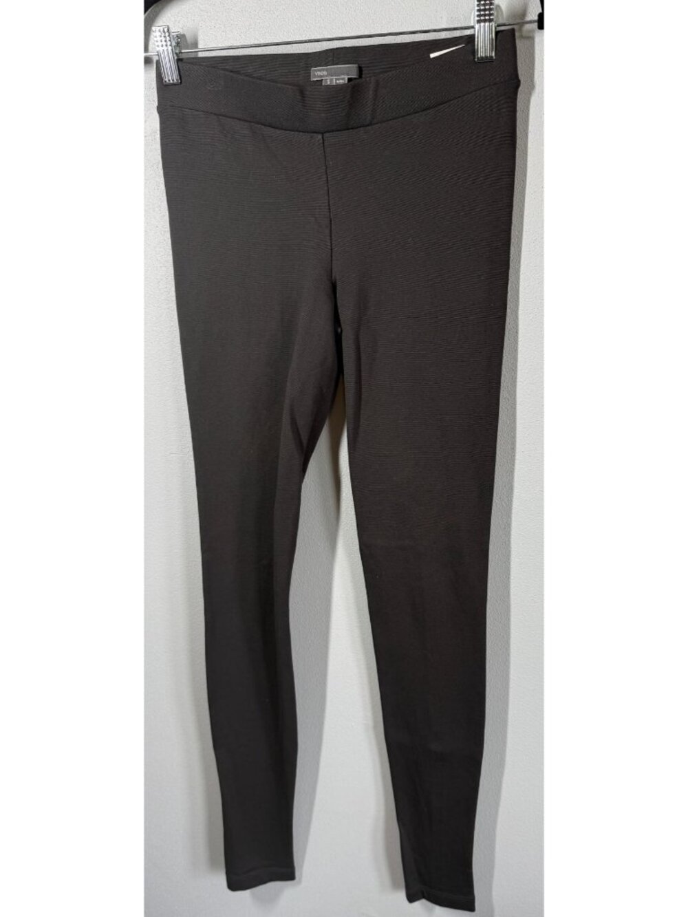 VINCE Womens‎ Gray Ponte Pull On Pants Size Small Stretch Fitted Career Office